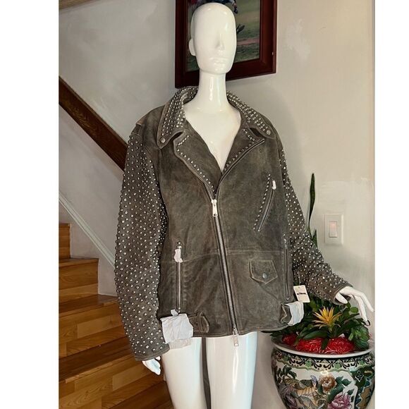 Free People Valentina Studded Moto Jacket - Picture 4 of 8